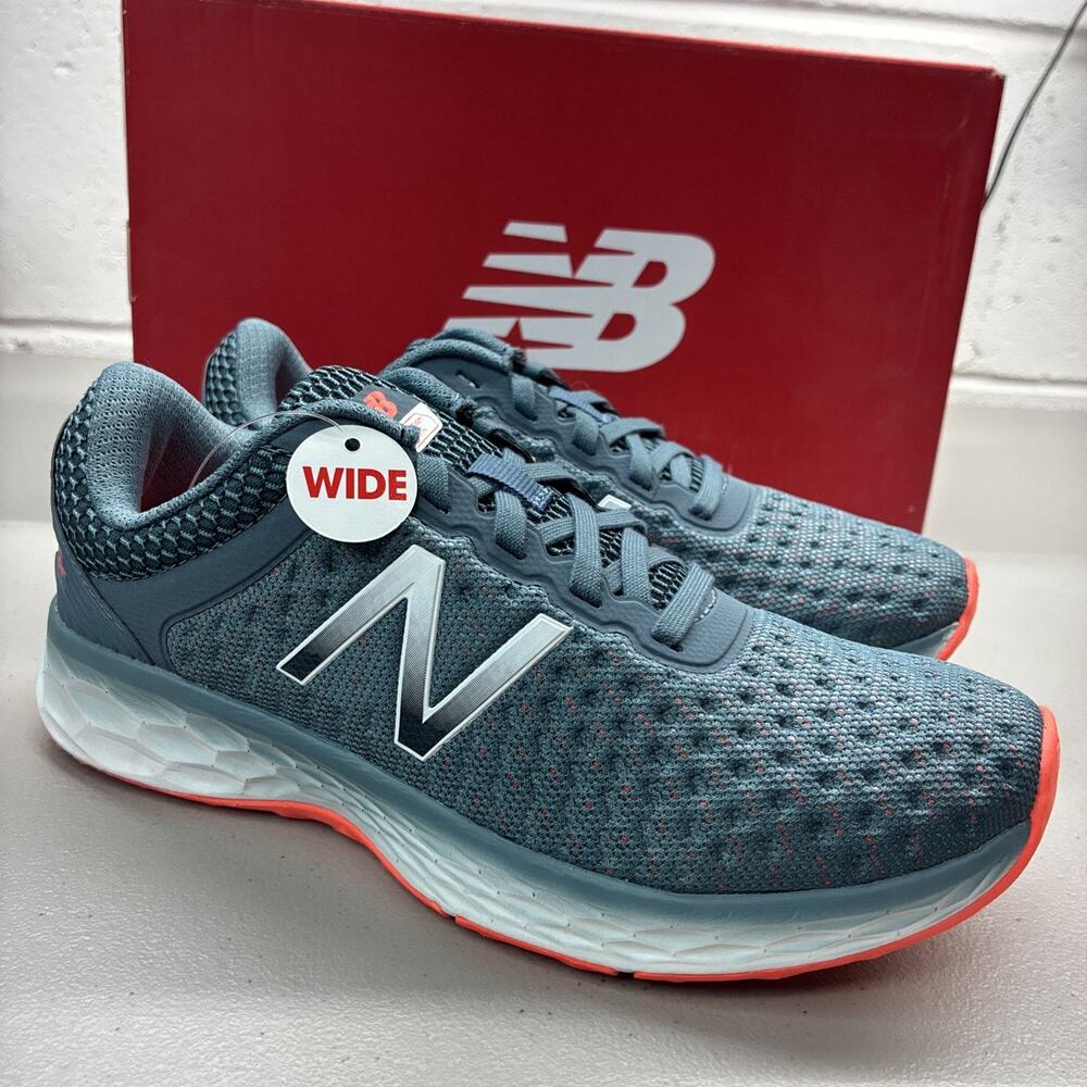 New Balance Fresh Foam Kaymin Shoes Womens Size 5.5 Wide Blue Orange Running